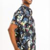 Hawaiian Print Button-Down Shirt – Multi-Color