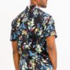 Hawaiian Print Button-Down Shirt – Multi-Color