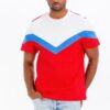 Men’s Color Block T-Shirt – 100% Cotton Crew Neck