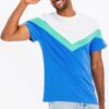 Men’s Color Block T-Shirt – 100% Cotton Crew Neck