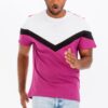 Men’s Color Block T-Shirt – 100% Cotton Crew Neck
