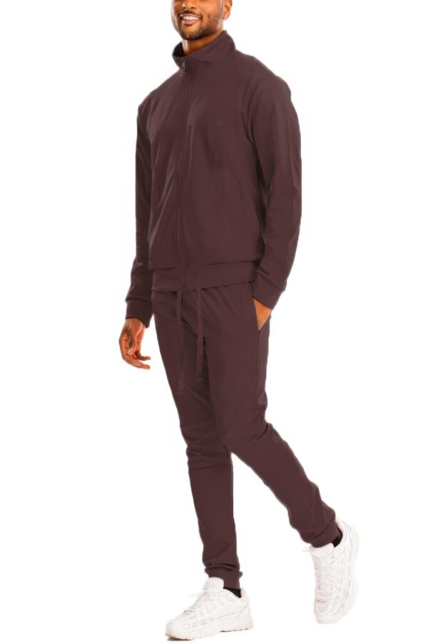 Full-Zip Track Jacket Set with Ankle Zippers