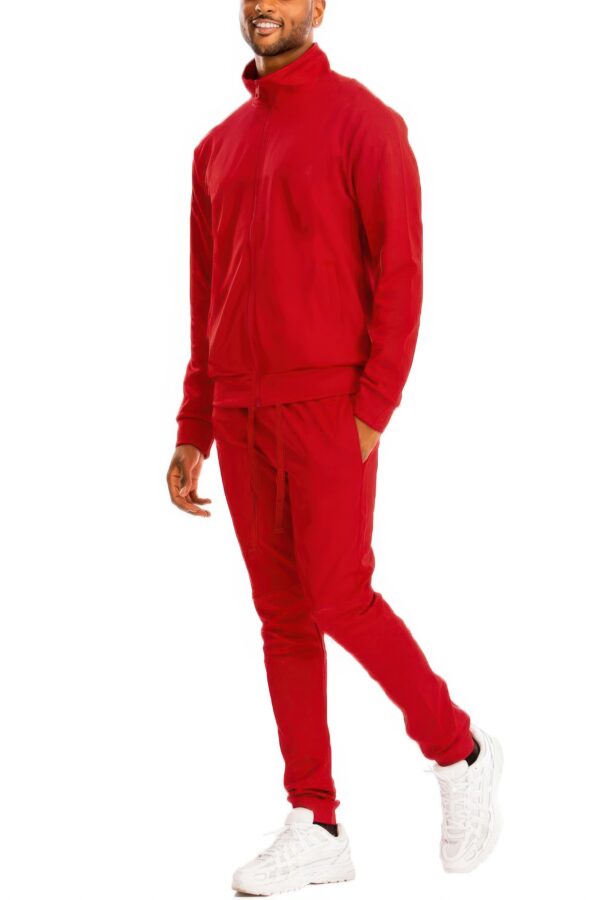 Full-Zip Track Jacket Set with Ankle Zippers