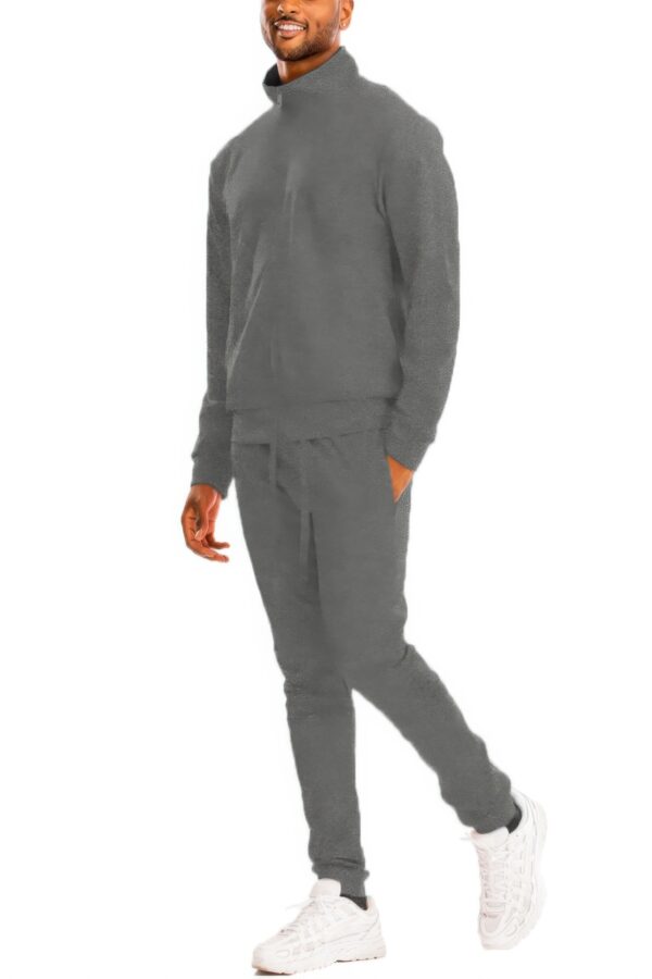 Full-Zip Track Jacket Set with Ankle Zippers