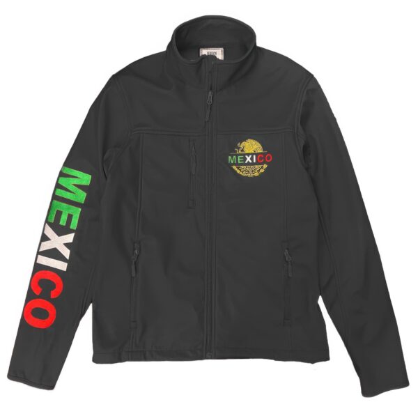 Mexico Embroidered Soft Shell Jacket – Fleece-Lined