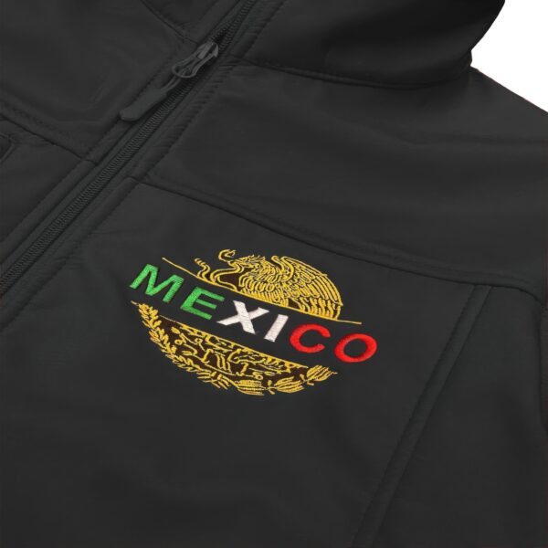 Mexico Embroidered Soft Shell Jacket – Fleece-Lined