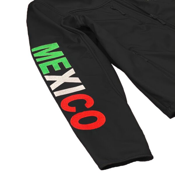Mexico Embroidered Soft Shell Jacket – Fleece-Lined