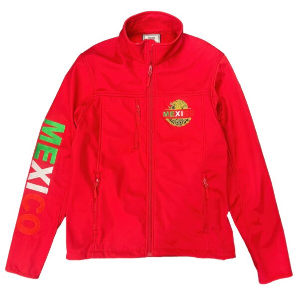 Mexico Embroidered Soft Shell Jacket – Fleece-Lined