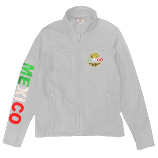 Mexico Embroidered Soft Shell Jacket – Fleece-Lined