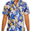 Men’s Hawaiian Button-Down Shirt – Tropical Print