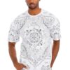 Bandana-Print Allover Cotton T-Shirt
