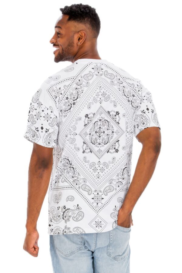 Bandana-Print Allover Cotton T-Shirt