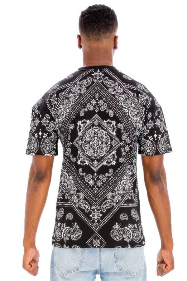 Bandana-Print Allover Cotton T-Shirt