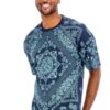 Bandana-Print Allover Cotton T-Shirt