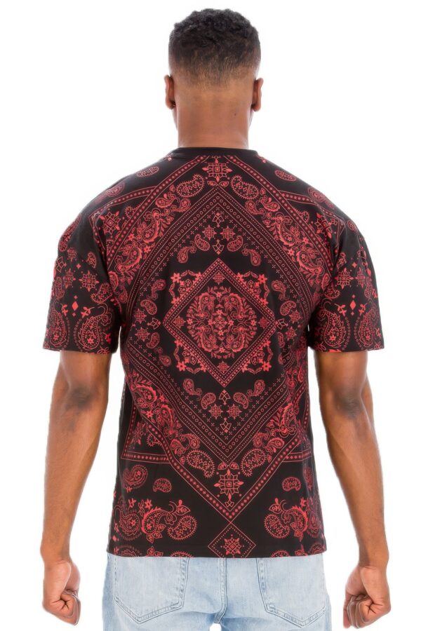 Bandana-Print Allover Cotton T-Shirt
