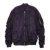 Mirosuede Scrunched Bomber Jacket – Suede Velvet Finish