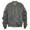 Mirosuede Scrunched Bomber Jacket – Suede Velvet Finish