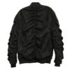 Mirosuede Scrunched Bomber Jacket – Suede Velvet Finish