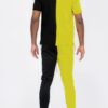 Two-Tone Color Block Track Joggers – Ankle Zipper