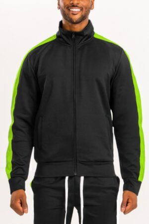 Men’s Track Jacket – Single Sleeve Stripe