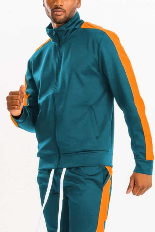 Men’s Track Jacket – Single Sleeve Stripe