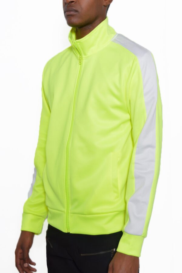 Men’s Track Jacket – Single Sleeve Stripe