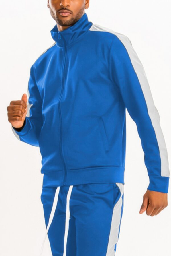 Men’s Track Jacket – Single Sleeve Stripe