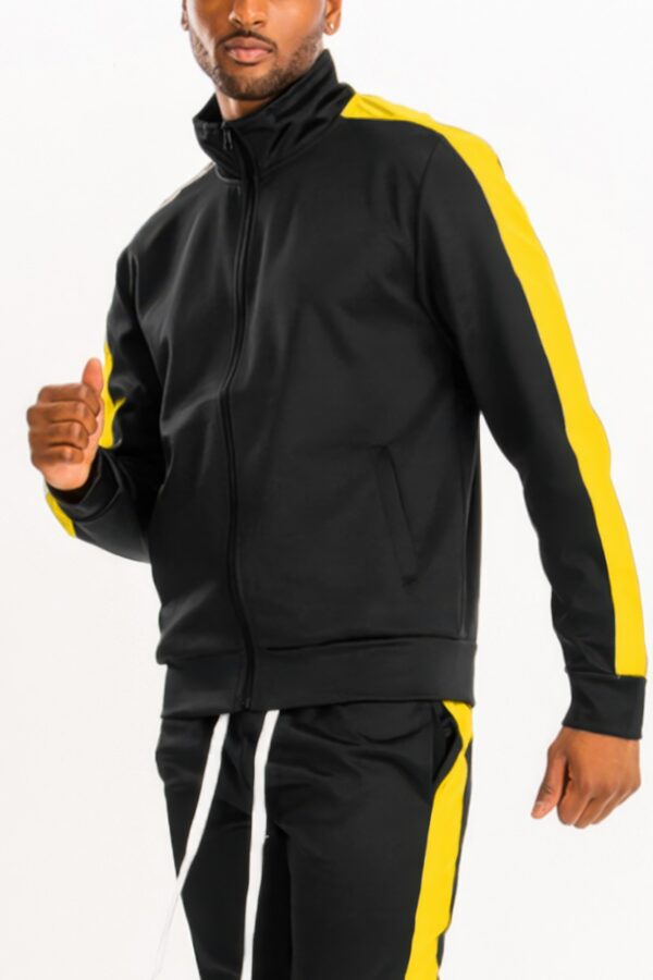 Men’s Track Jacket – Single Sleeve Stripe