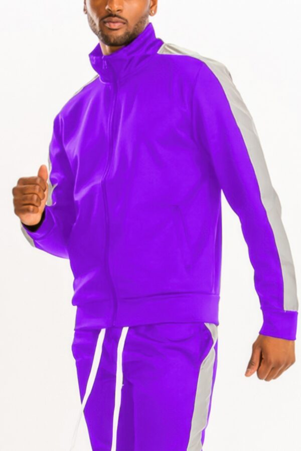 Men’s Track Jacket – Single Sleeve Stripe