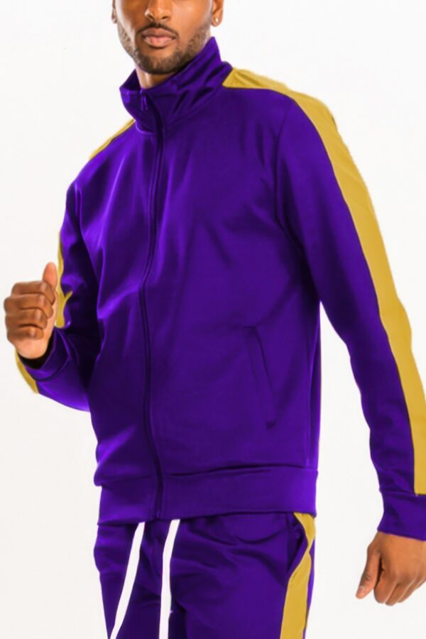Men’s Track Jacket – Single Sleeve Stripe