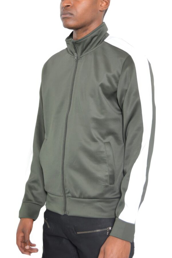 Men’s Track Jacket – Single Sleeve Stripe