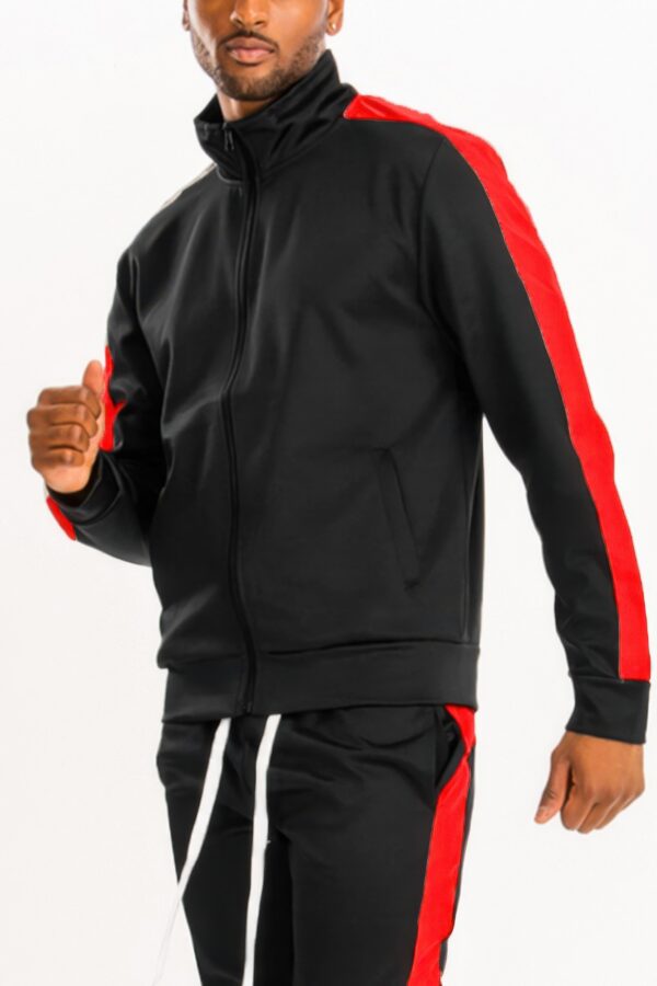 Men’s Track Jacket – Single Sleeve Stripe