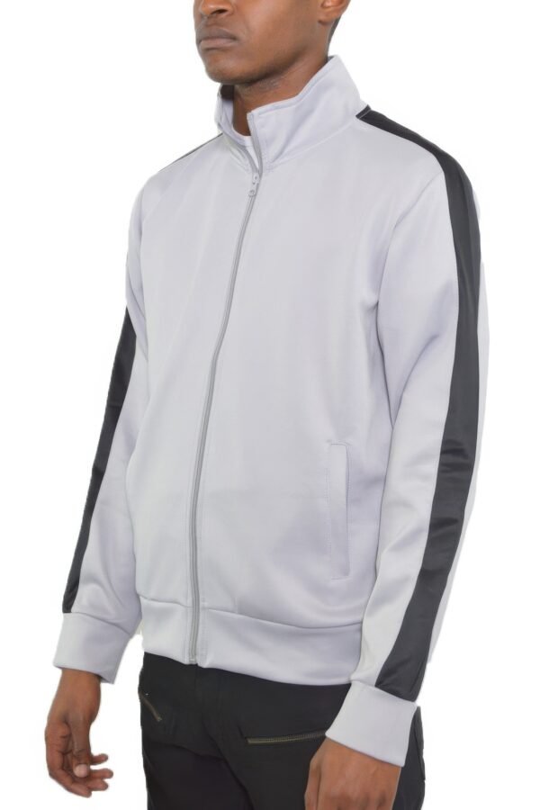 Men’s Track Jacket – Single Sleeve Stripe