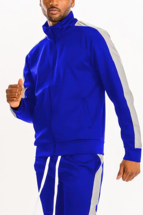 Men’s Track Jacket – Single Sleeve Stripe