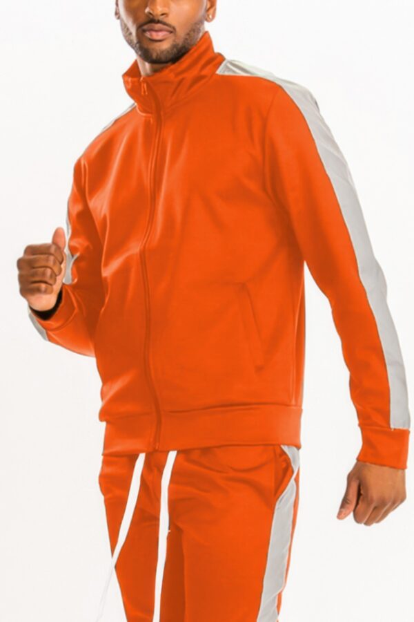 Men’s Track Jacket – Single Sleeve Stripe