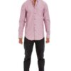 Men’s Casual Long-Sleeve Button-Down with Faux Pocket