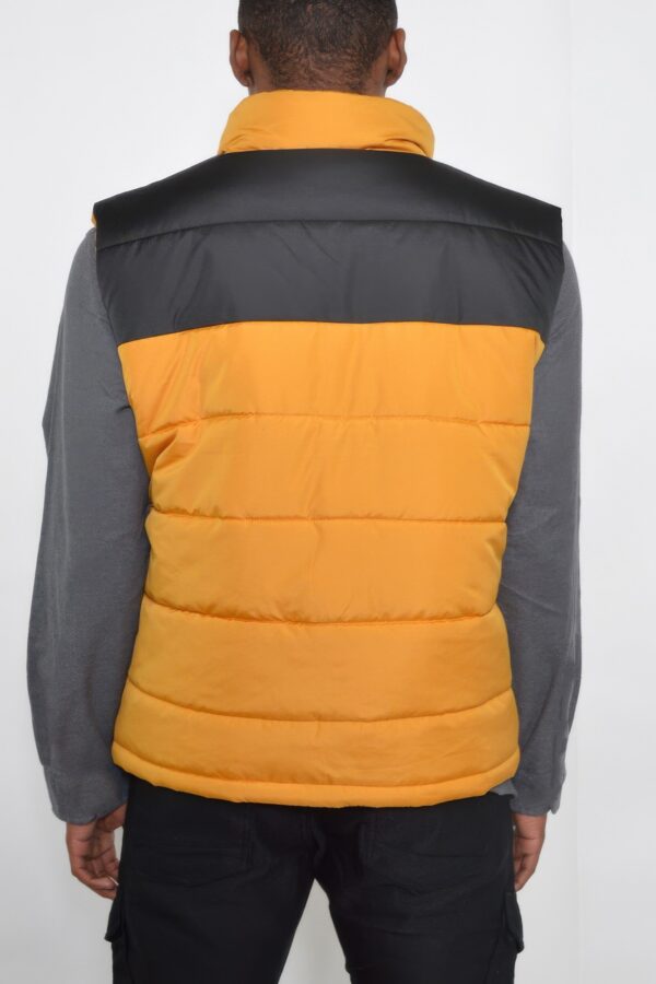 Men’s Padded Two-Tone Vest – Contrast Panels
