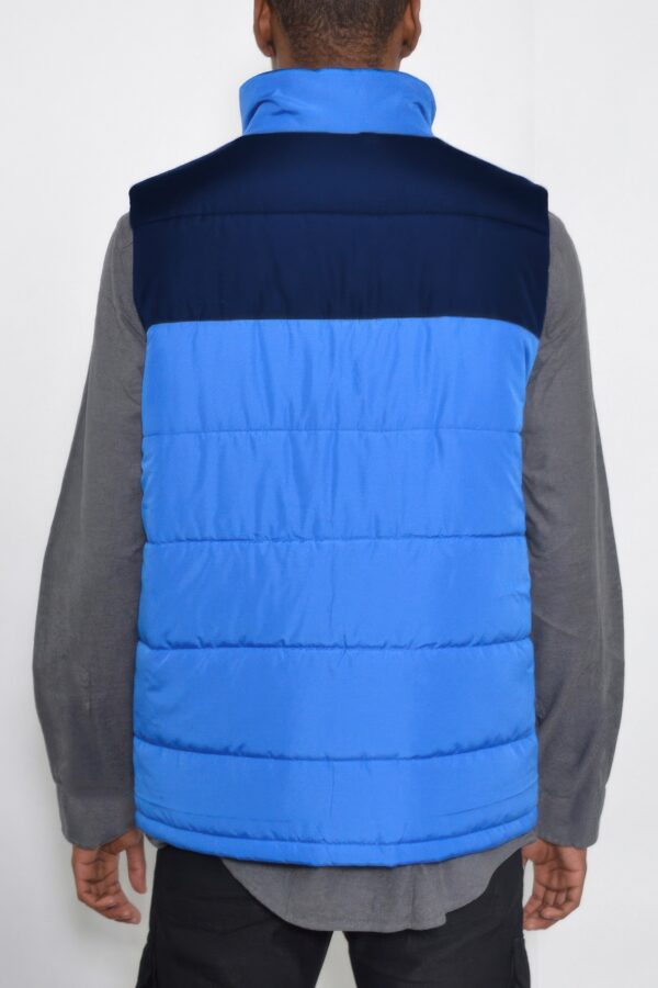 Men’s Padded Two-Tone Vest – Contrast Panels