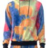 Tie-Dye Cotton Hoodie – Men’s French Terry