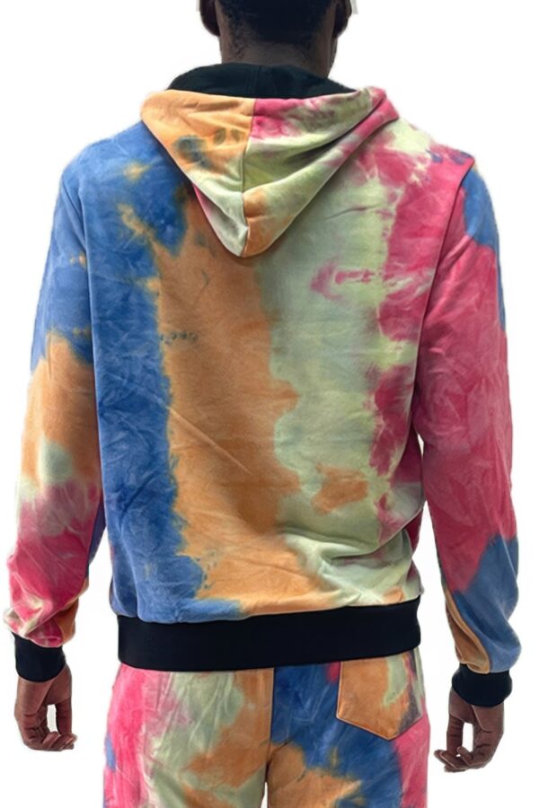 Tie-Dye Cotton Hoodie – Men’s French Terry