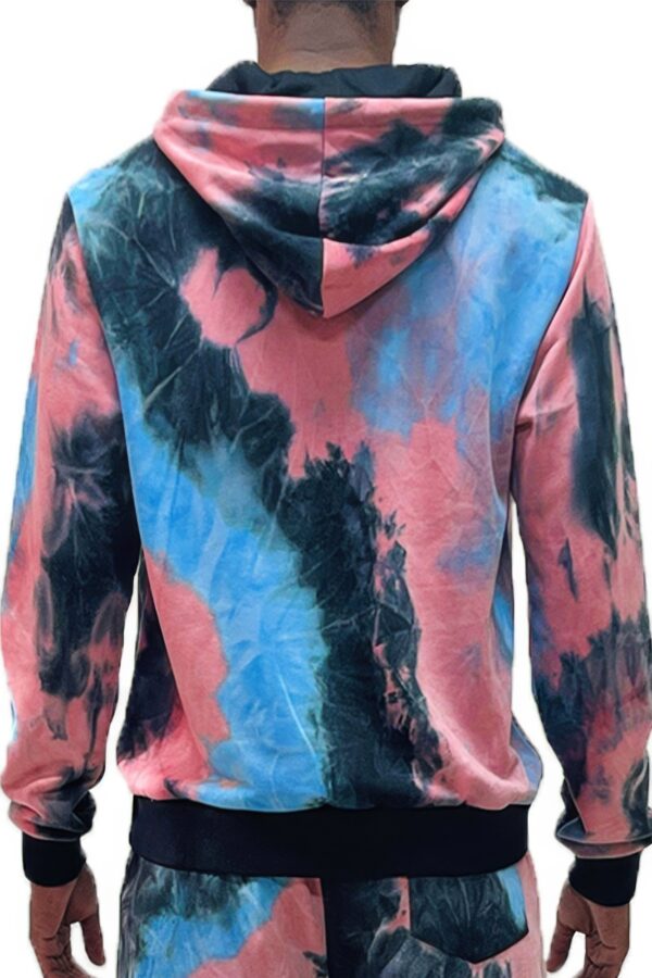 Tie-Dye Cotton Hoodie – Men’s French Terry