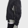 Two-Tone Color Block Bomber Jacket with Back Pouch