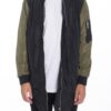 Men’s Satin Windbreaker Jacket – Two-Tone Water-Resistant