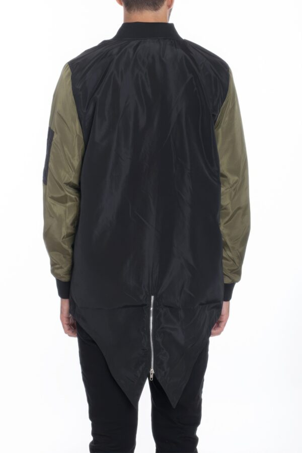 Men’s Satin Windbreaker Jacket – Two-Tone Water-Resistant