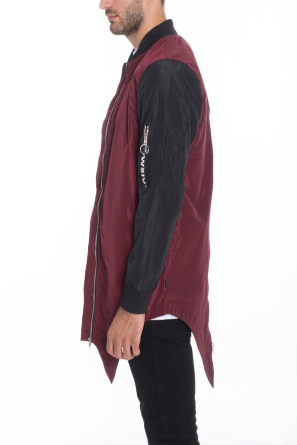 Men’s Satin Windbreaker Jacket – Two-Tone Water-Resistant