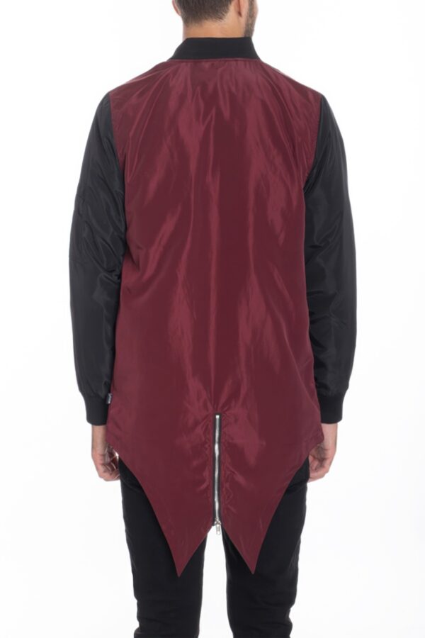 Men’s Satin Windbreaker Jacket – Two-Tone Water-Resistant