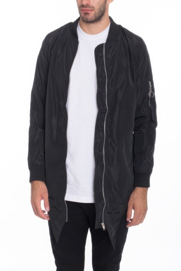 Men’s Satin Windbreaker Jacket – Two-Tone Water-Resistant