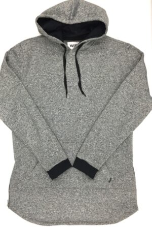 Extra-Long Marble Hoodie with Contrast Cuffs – Men’s