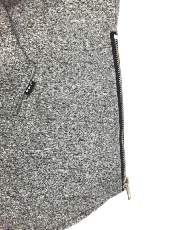 Extra-Long Marble Hoodie with Contrast Cuffs – Men’s