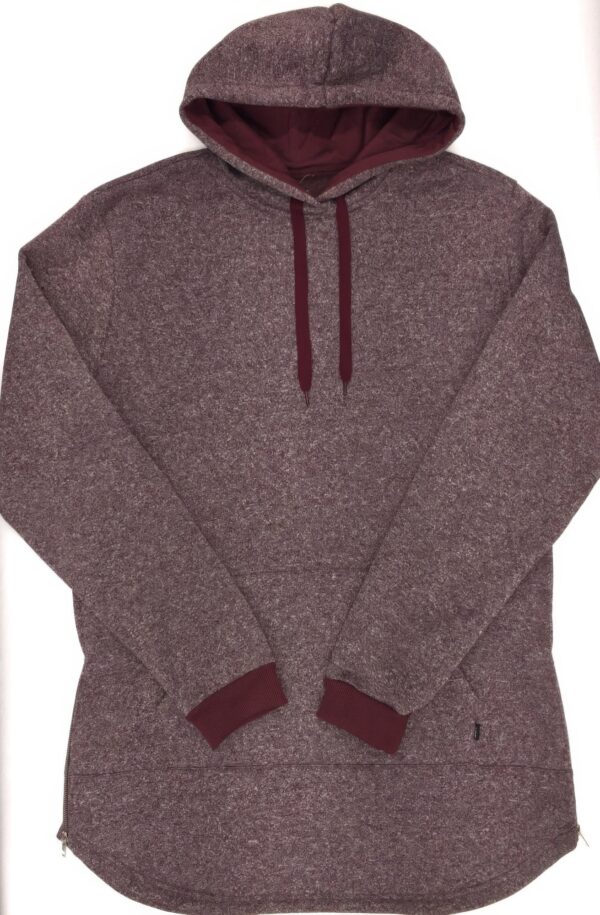 Extra-Long Marble Hoodie with Contrast Cuffs – Men’s